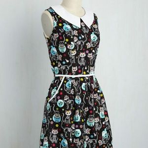 🚫SOLD🚫 Retrolicious day of the dead cats dress